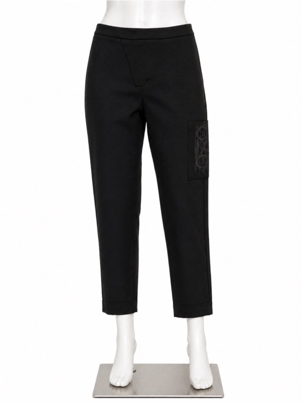Sarah Pacini Jogger Style Cropped Pant